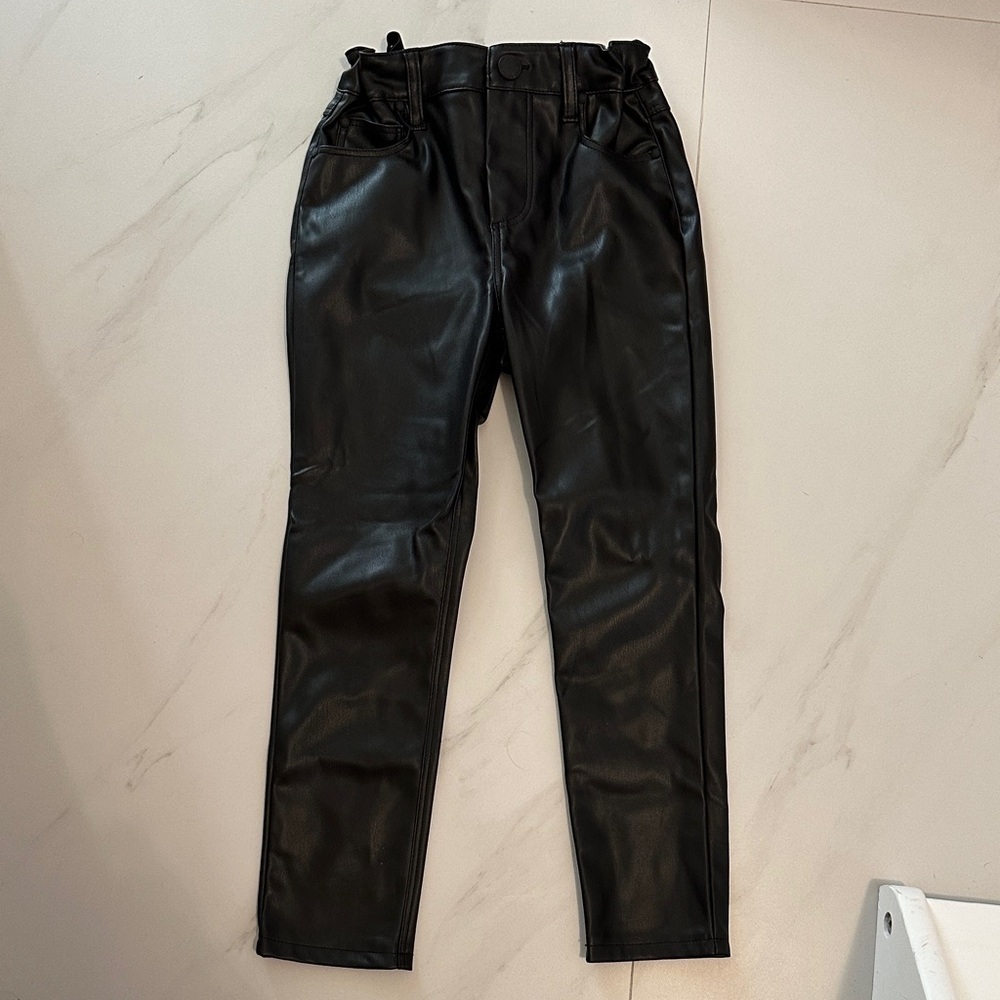 Cotton On Kids Black Faux Leather Pants